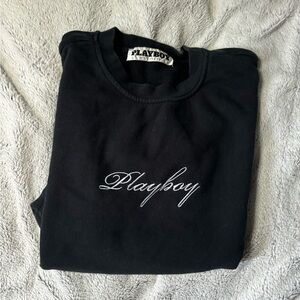 Playboy Black Crewneck Sweatshirt